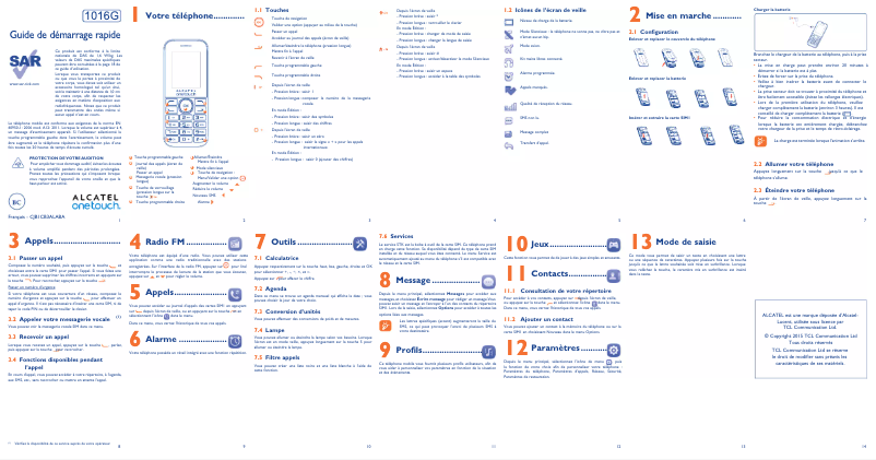 Página 1 del manual Manual de usuario Alcatel One Touch 1016