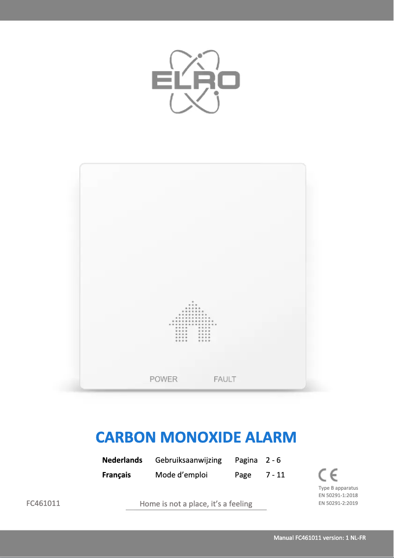 Imagen de la primera página del manual del dispositivo FC461011