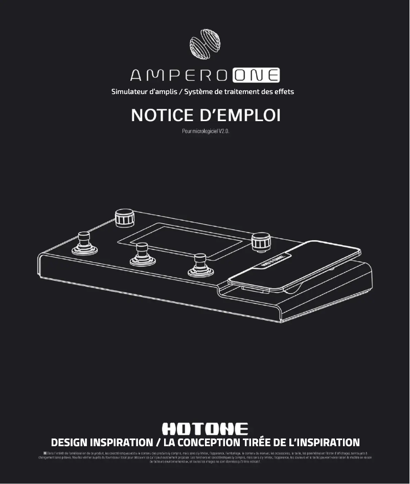 Página 1 del manual Manual de usuario Hotone Ampero One