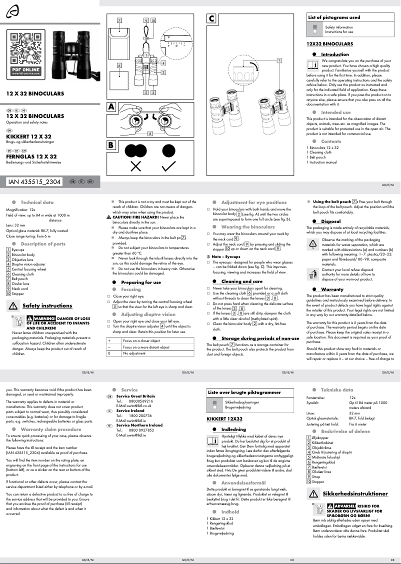 Imagen de la primera página del manual del dispositivo 12X32