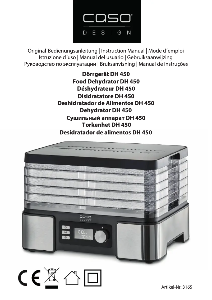 Página nº 1 - Manual de usuario Caso DH 450