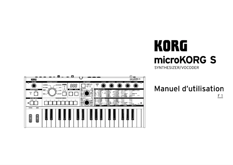 Página 1 del manual Manual de usuario Korg MicroKORG S