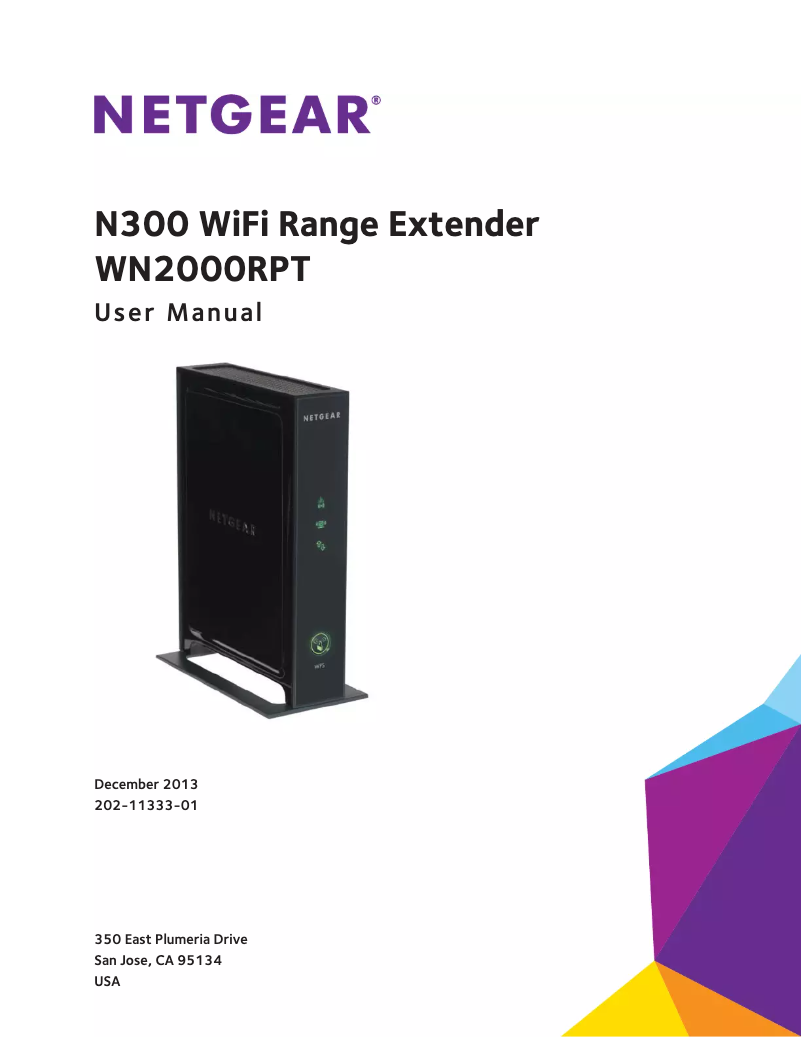 Página 1 del manual Manual de usuario Netgear WN2000RPT