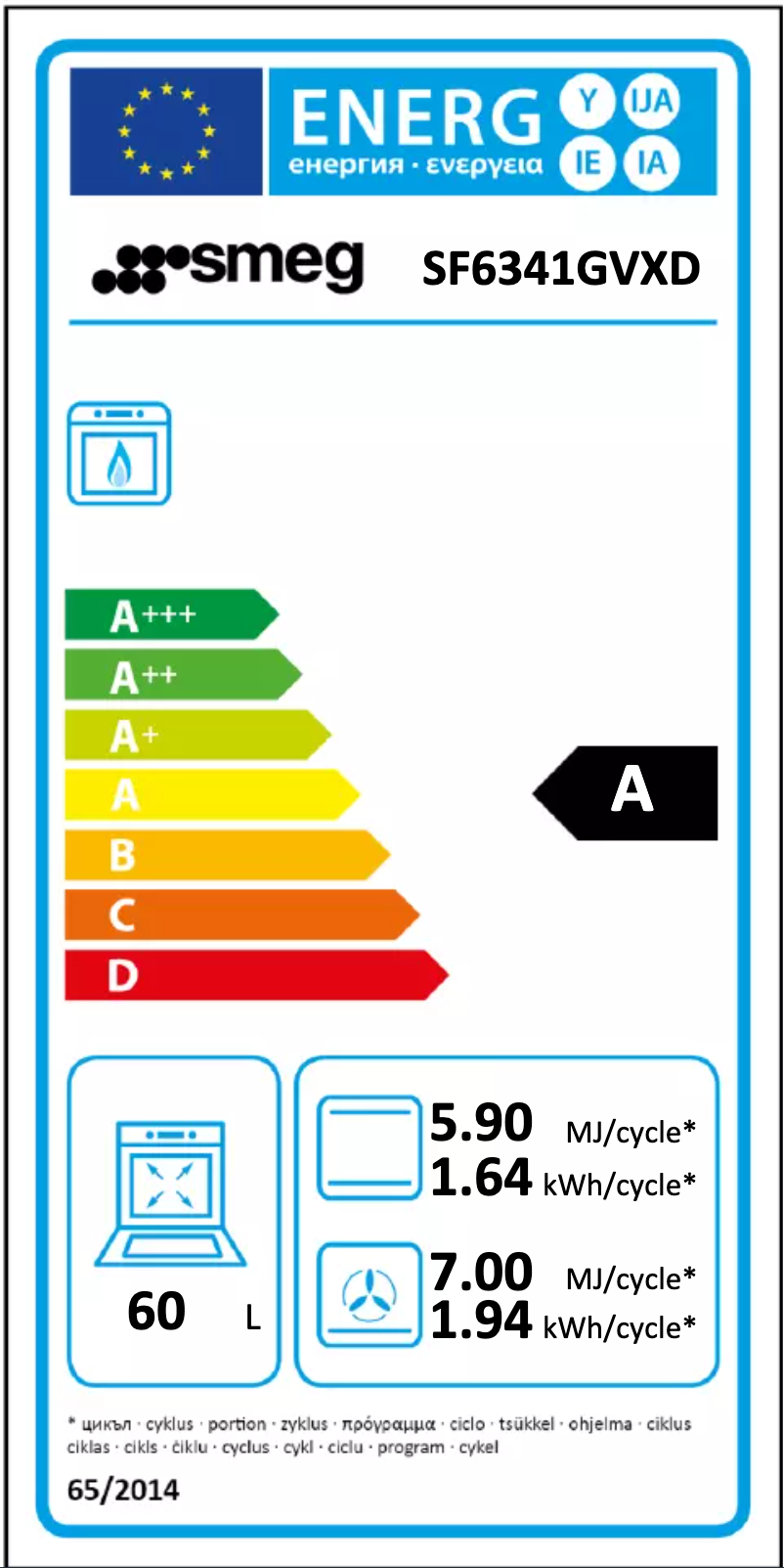 Página 1 del manual Manual de usuario Smeg SF6341GVXD