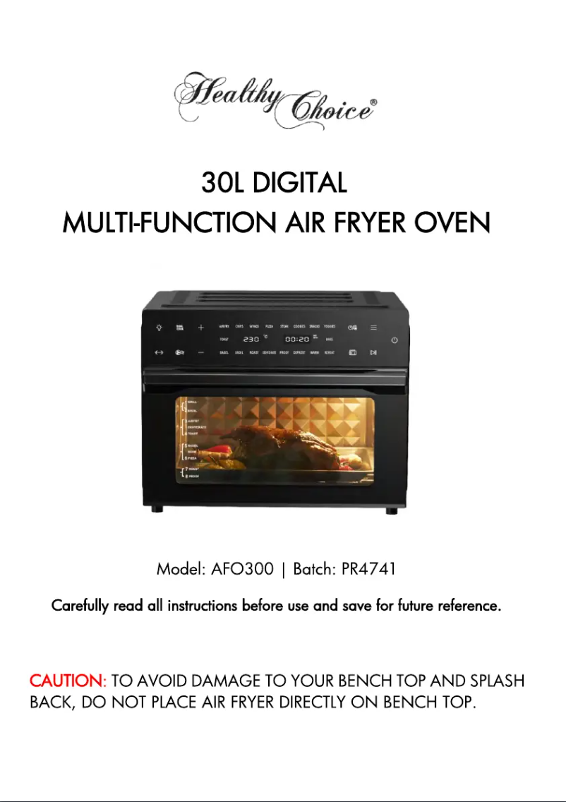 Página 1 del manual Manual de usuario Healthy Choice AFO300