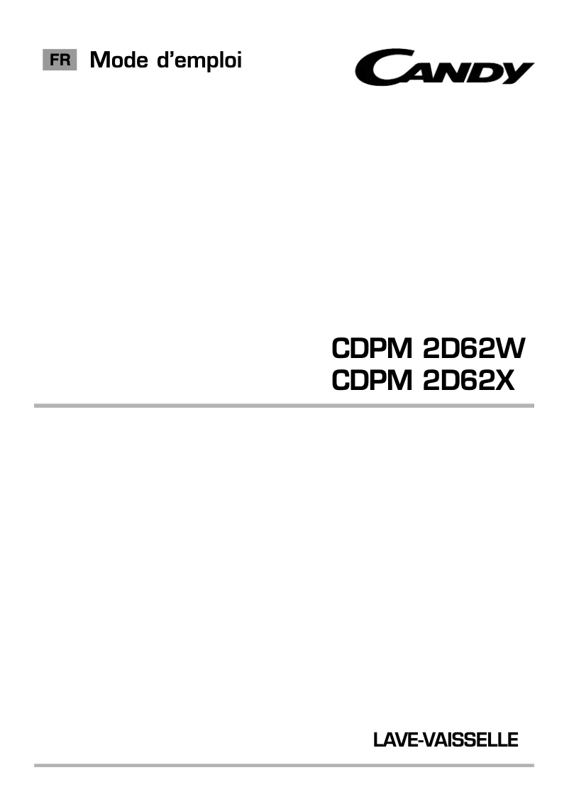 Imagen de la primera página del manual del dispositivo CDPM 2D62X-47