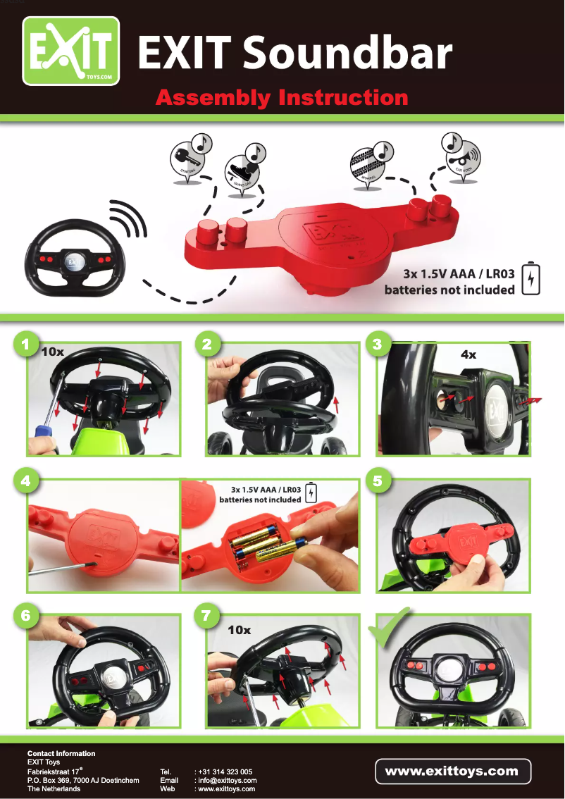 Página 1 del manual Manual de usuario EXIT Soundbox