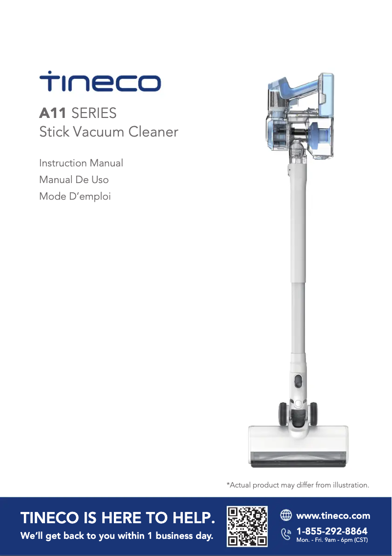 Página 1 del manual Manual de usuario Tineco A11