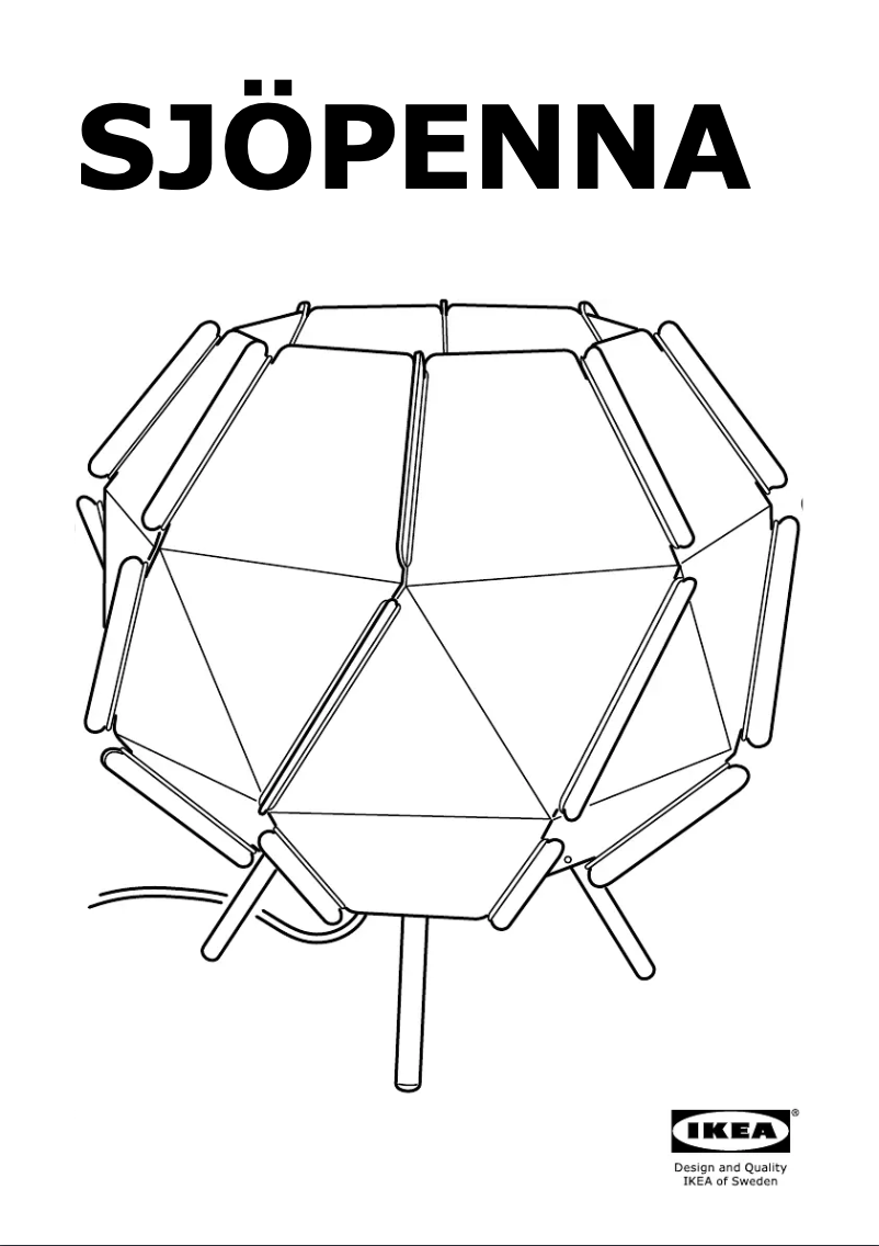 Página 1 del manual Manual de instrucciones Ikea SJOPENNA