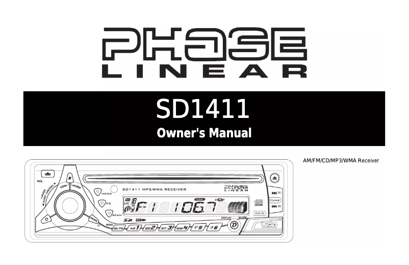 Página 1 del manual Manual de usuario Jensen SD1411