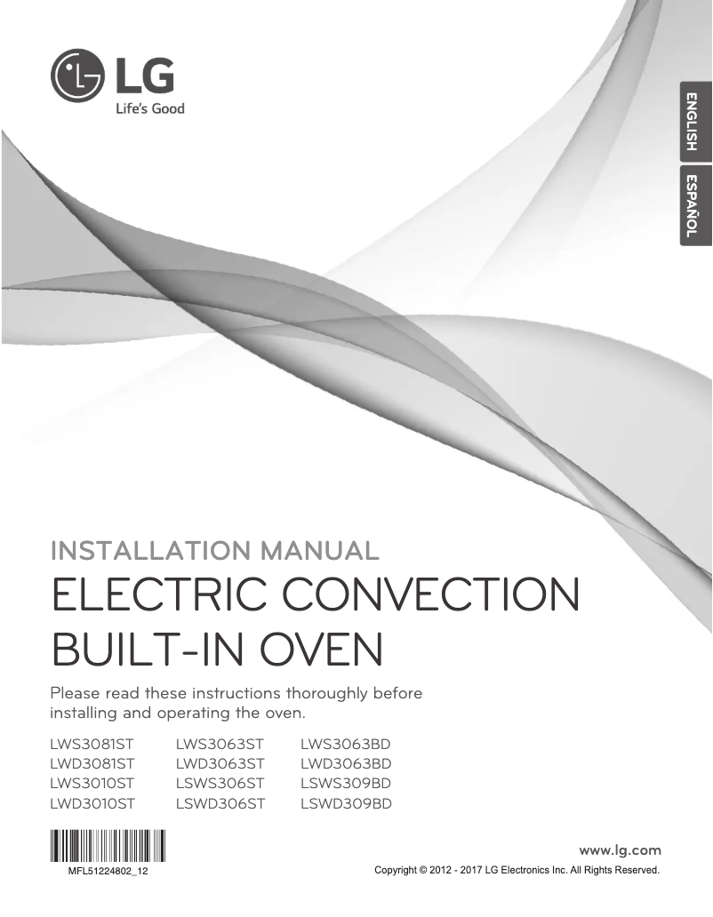 Imagen de la primera página del manual del dispositivo LWC3063ST