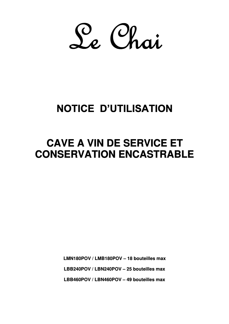 Imagen de la primera página del manual del dispositivo LMN180POV