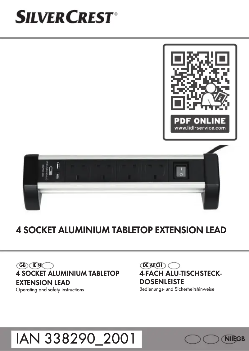 Imagen de la primera página del manual del dispositivo IAN 338290