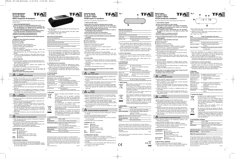 Página nº 1 - Manual de usuario TFA Touchplay Upbeat 98.1108.01