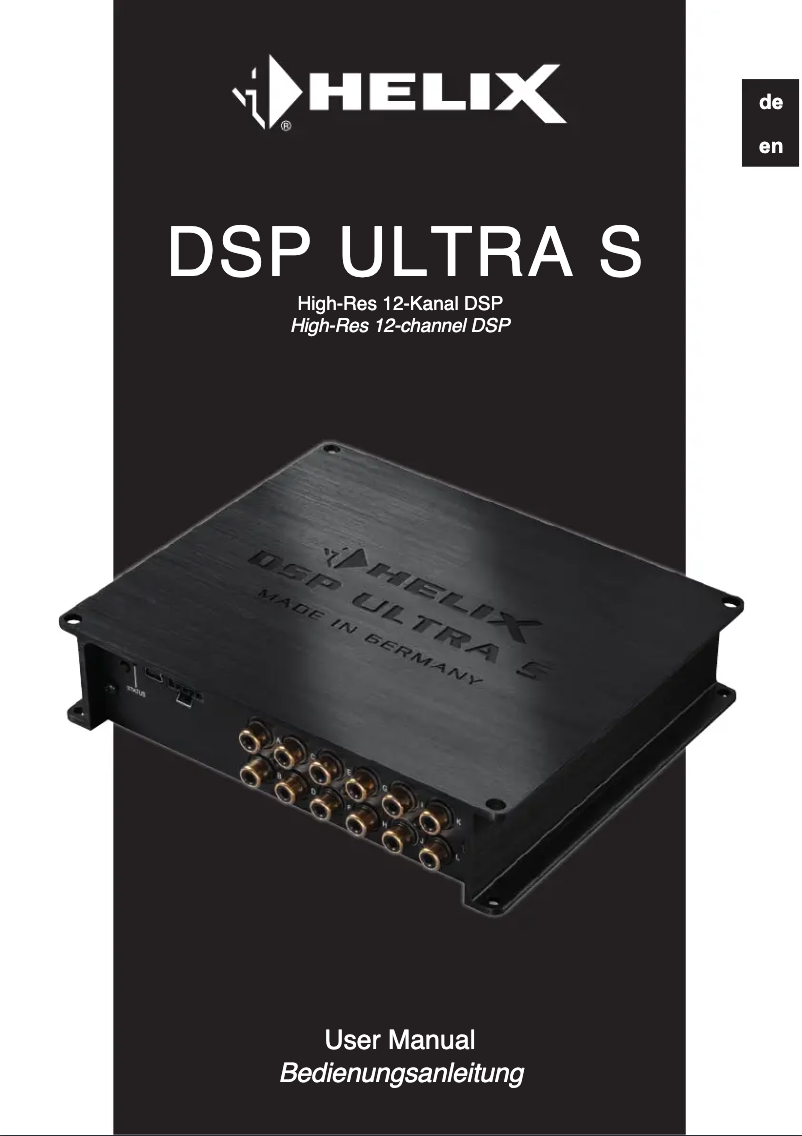 Imagen de la primera página del manual del dispositivo DSP ULTRA S