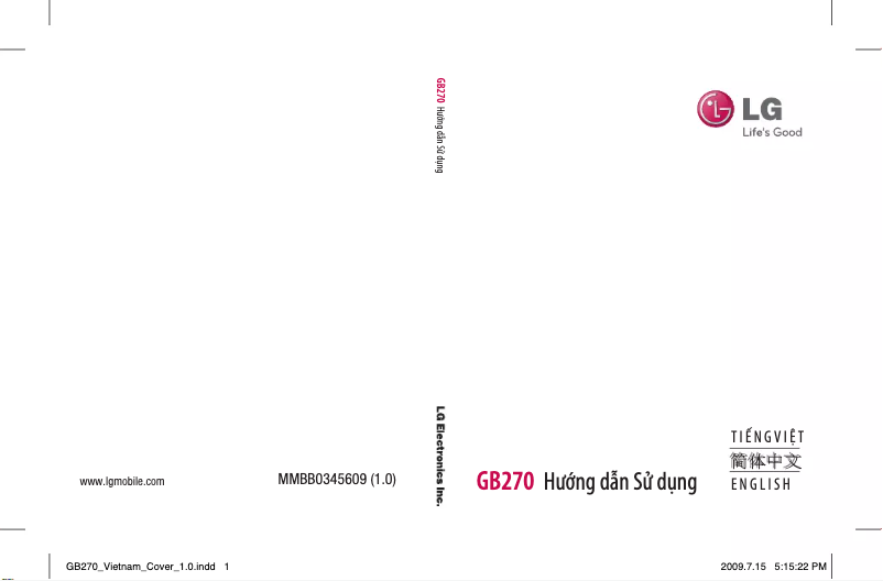 Página 1 del manual Manual de usuario LG GB270