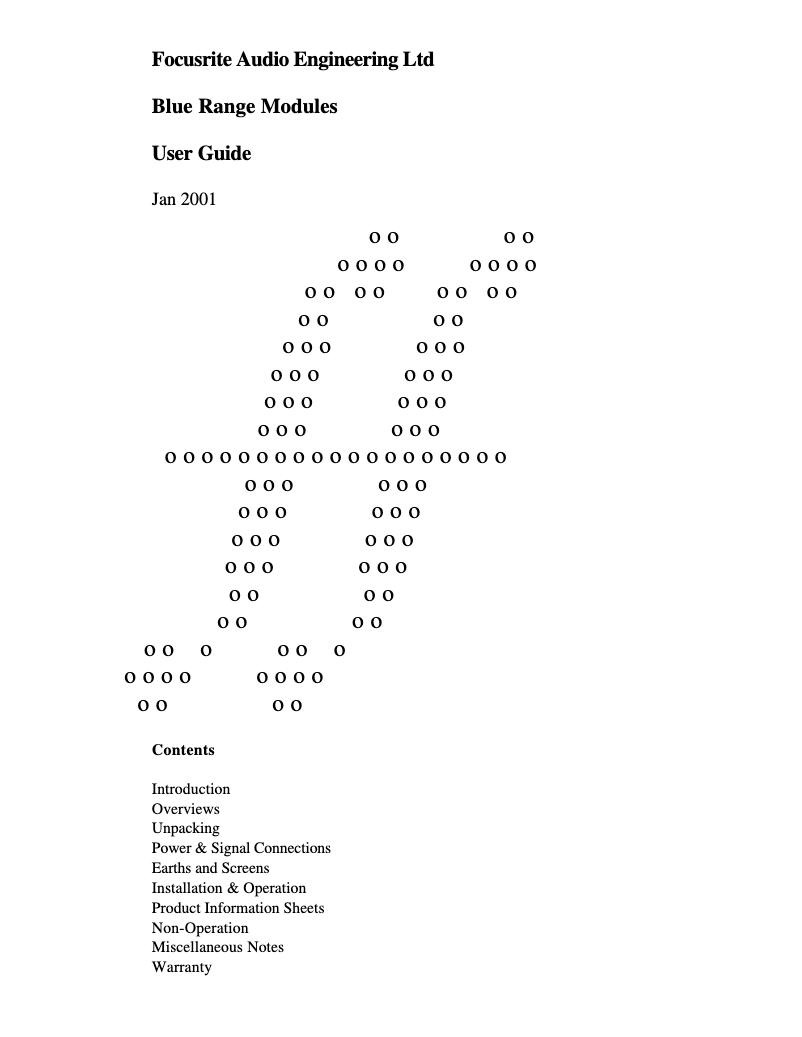 Imagen de la primera página del manual del dispositivo Blue 230