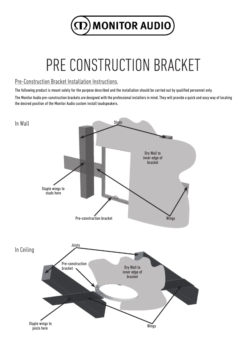 Página 1 del manual Manual de usuario Monitor Audio CB8