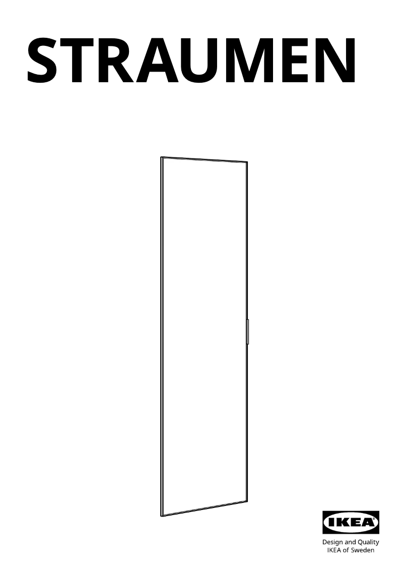 Página 1 del manual Manual de usuario Ikea STRAUMEN 305.063.19