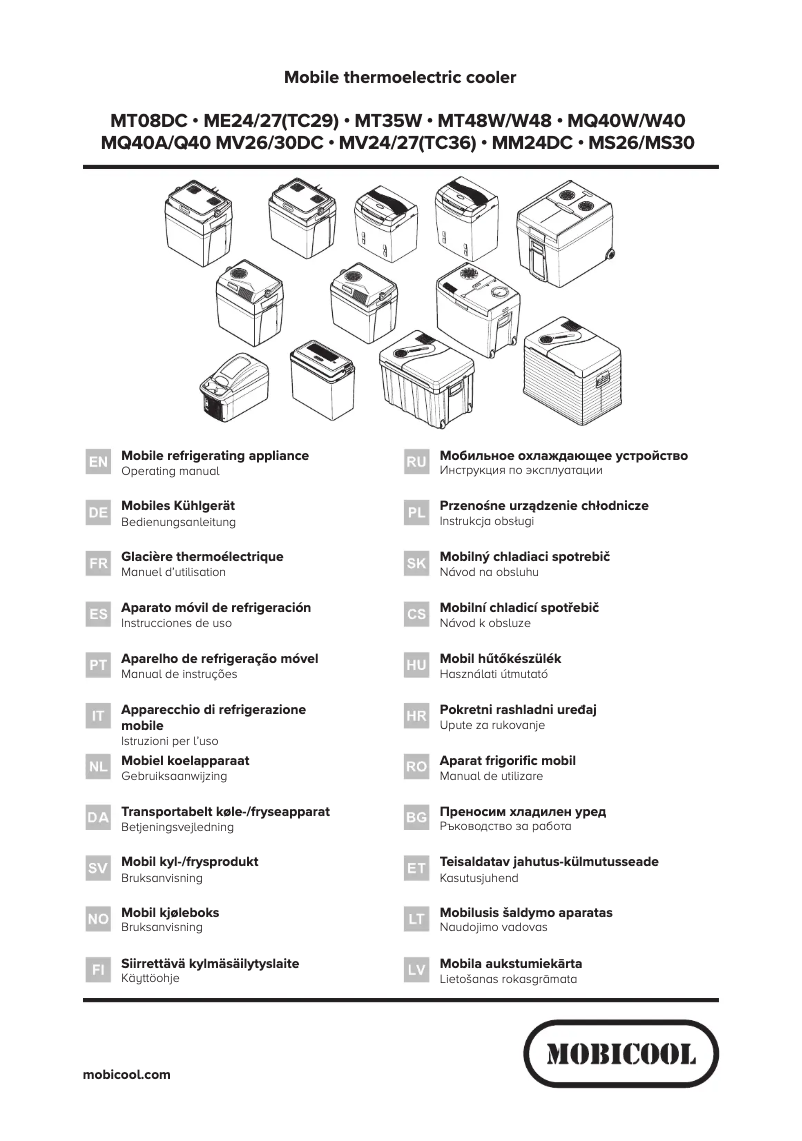 Página 1 del manual Manual de usuario Mobicool MS30