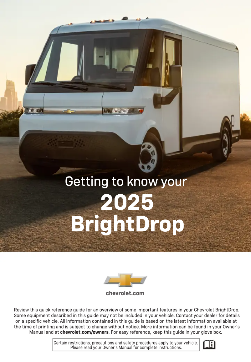 Imagen de la primera página del manual del dispositivo BrightDrop 400 (2025)