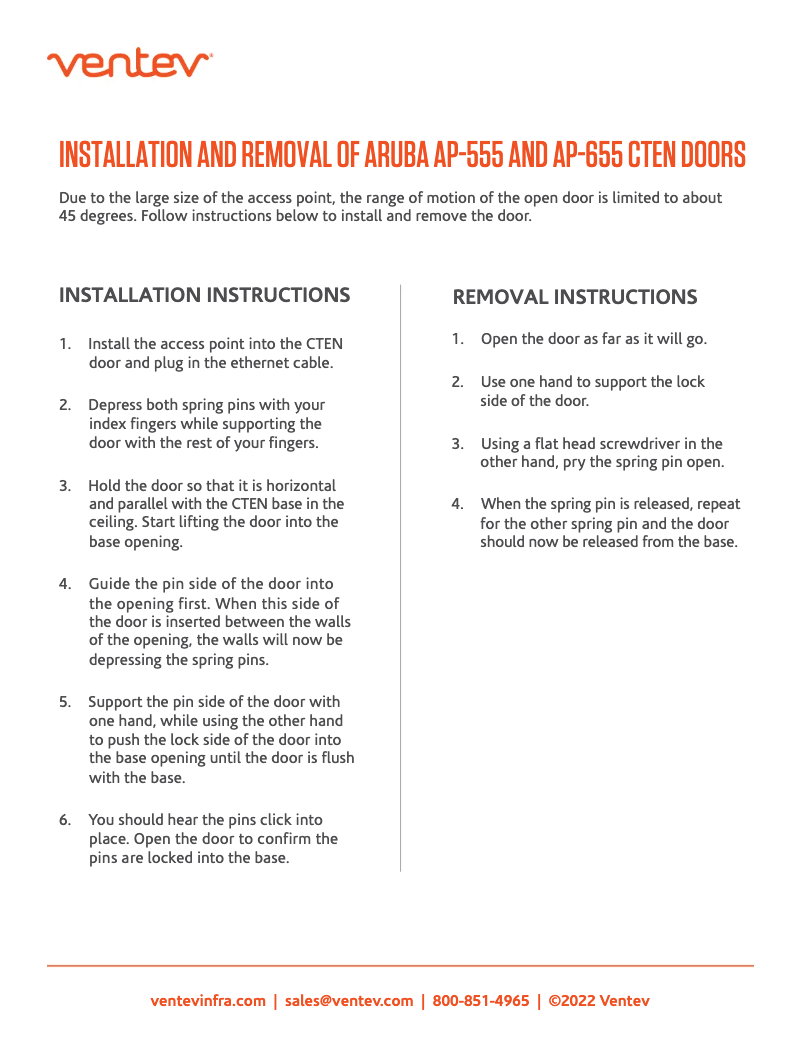 Página 1 del manual Manual de usuario Ventev CT-BKT-655