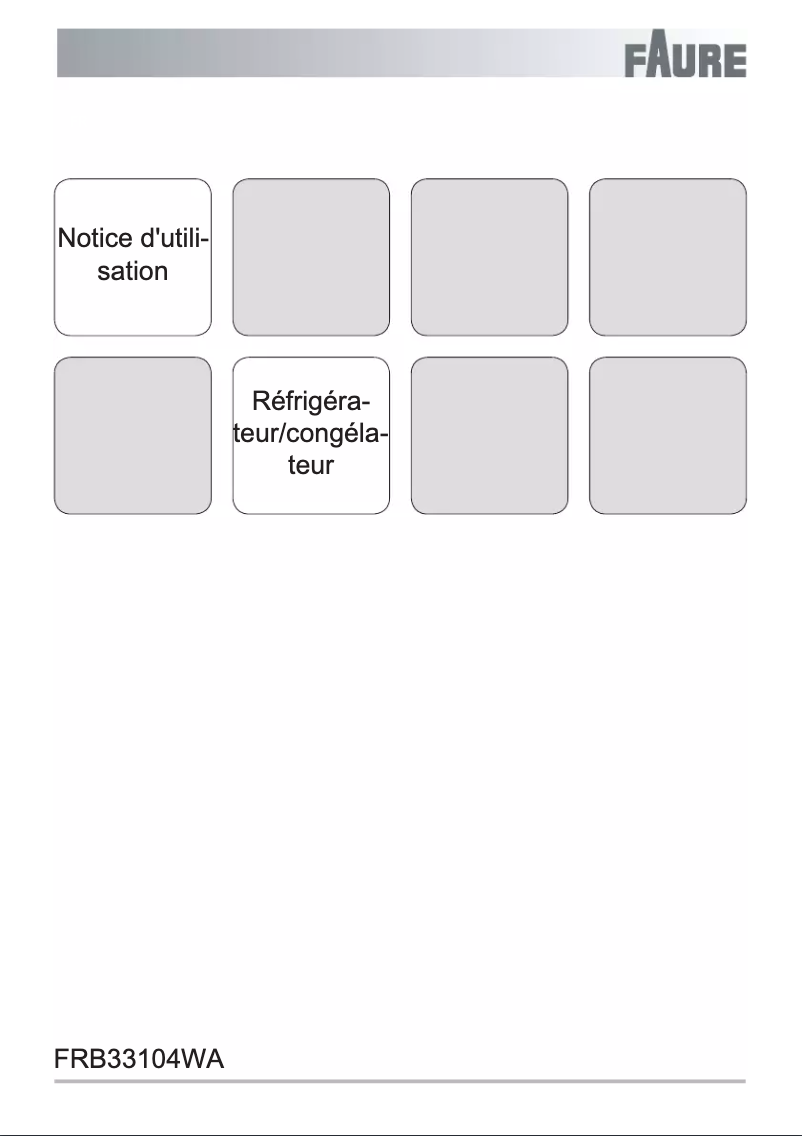 Imagen de la primera página del manual del dispositivo FRB33104WA