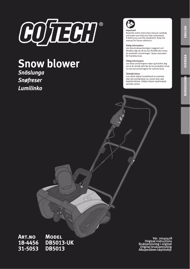 Página 1 del manual Manual de usuario Cotech DB5013