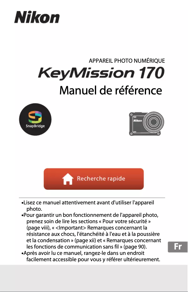 Página nº 1 - Manual de usuario Nikon KeyMission 170