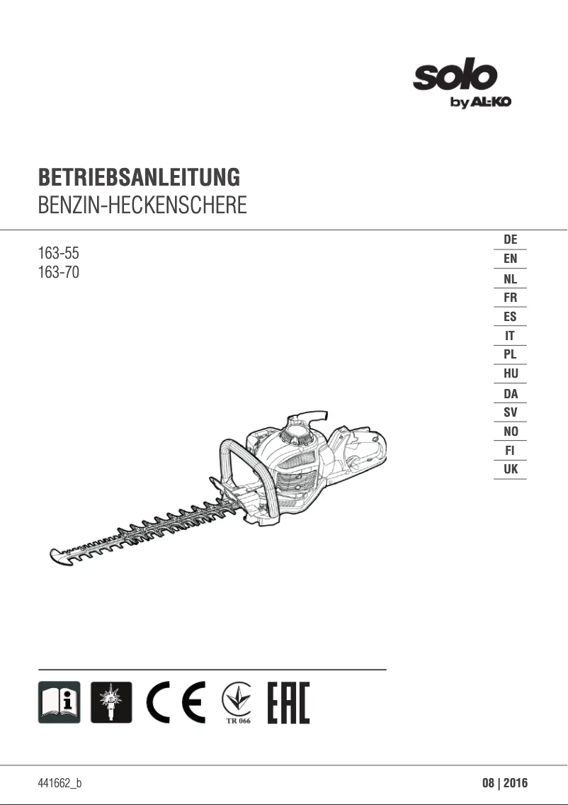 Página 1 del manual Manual de usuario Solo 163-70