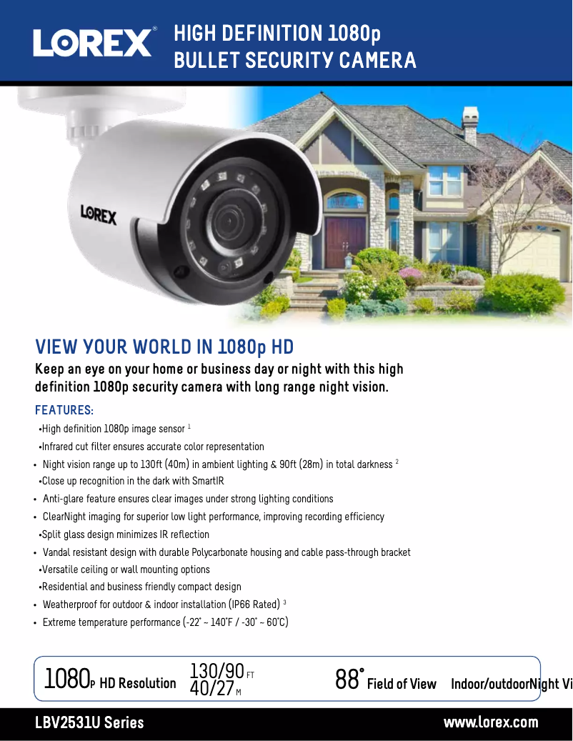 Imagen de la primera página del manual del dispositivo LBV2531U