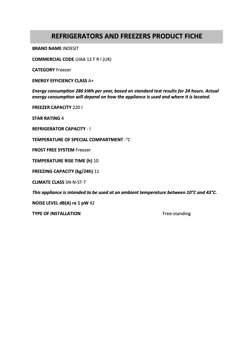 Imagen de la primera página del manual del dispositivo UIAA 12 F R I (UK)