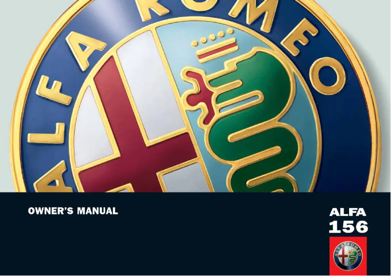 Página 1 del manual Manual de usuario Alfa Romeo 156 (2007)