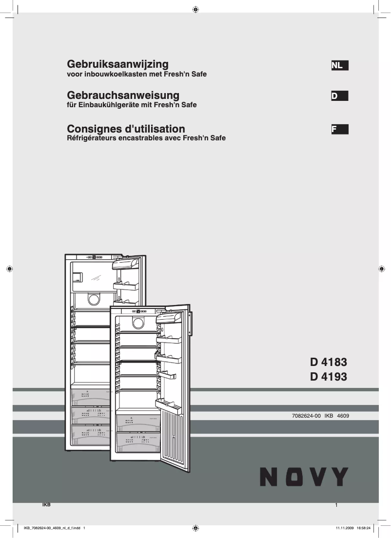 Página 1 del manual Manual de usuario Novy D 4193