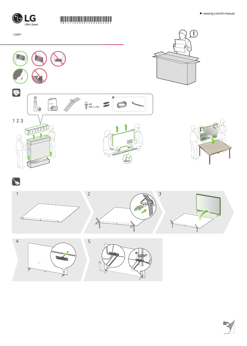 Página 1 del manual Manual de usuario LG 75UQ801C0LB