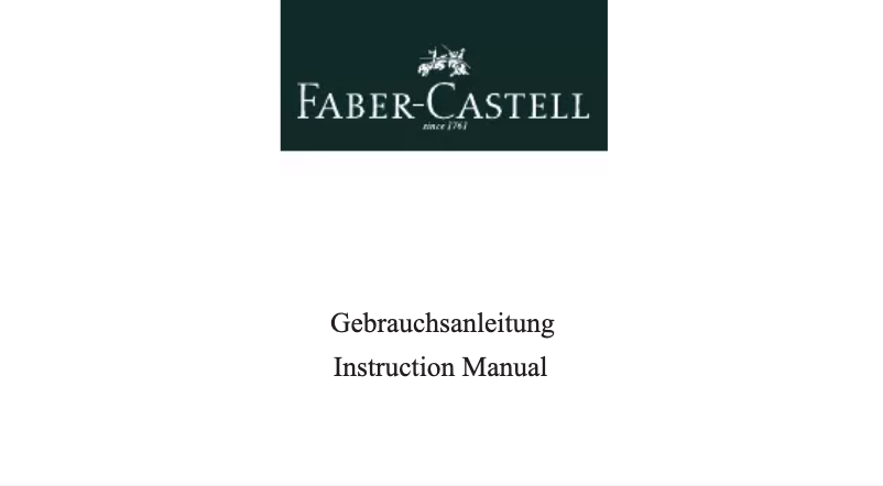 Página 1 del manual Manual de usuario Faber-Castell e-motion