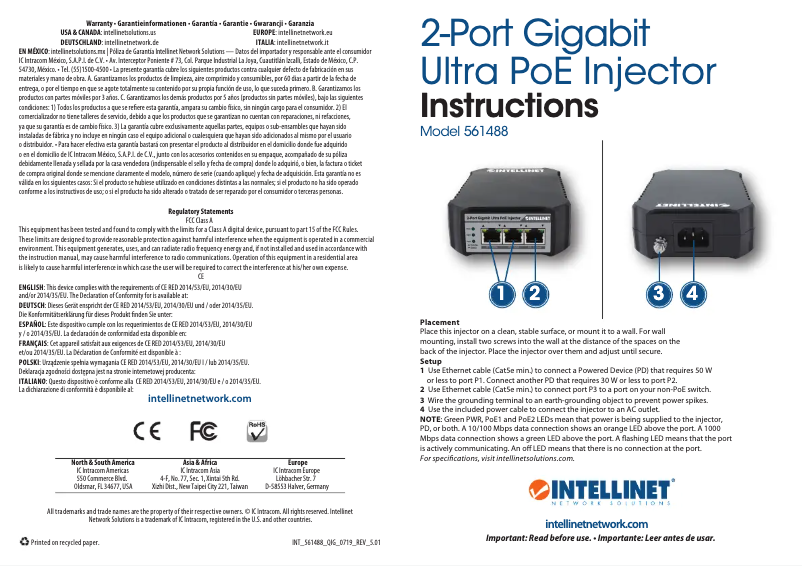 Página 1 del manual Manual de usuario Intellinet 561488