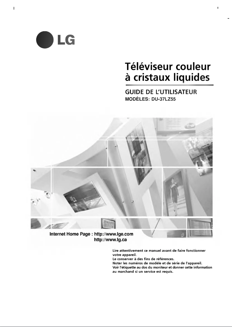 Imagen de la primera página del manual del dispositivo DU-37LZ55