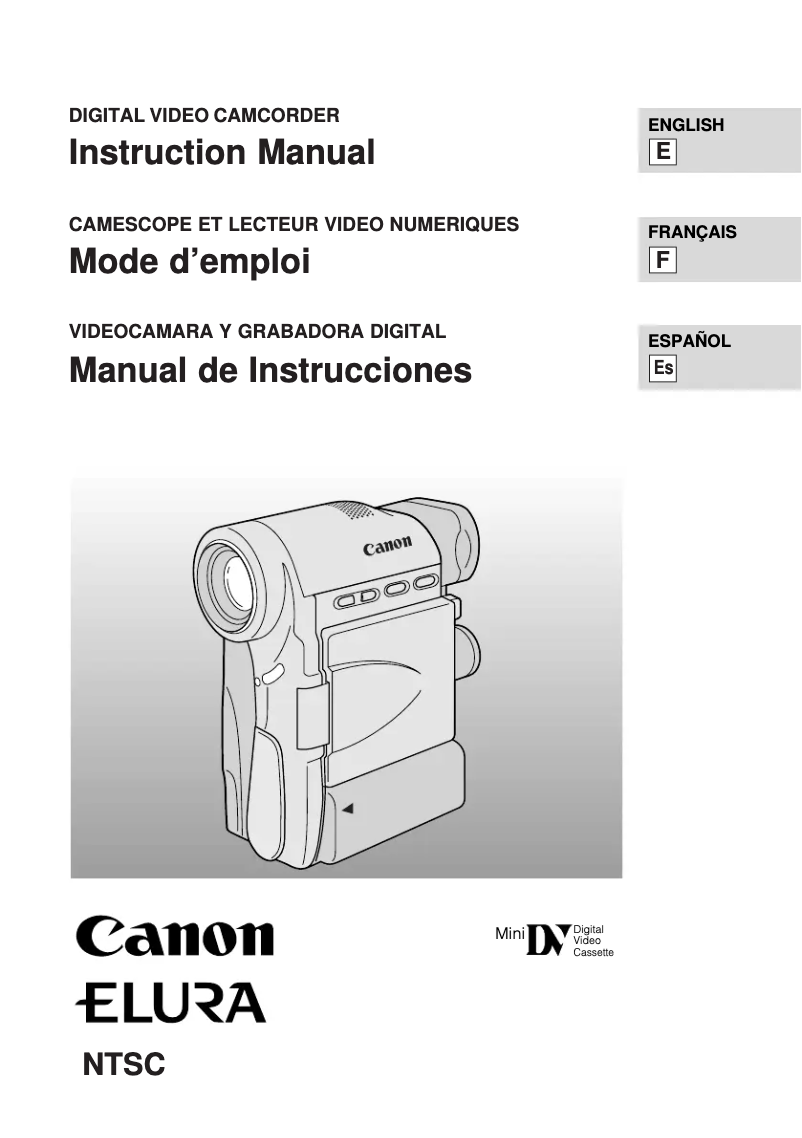 Página 1 del manual Manual de usuario Canon Elura