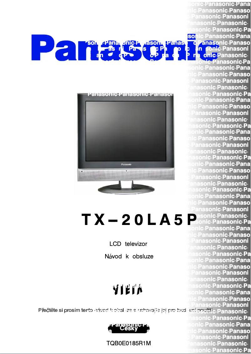 Imagen de la primera página del manual del dispositivo Viera TX-20LA5P