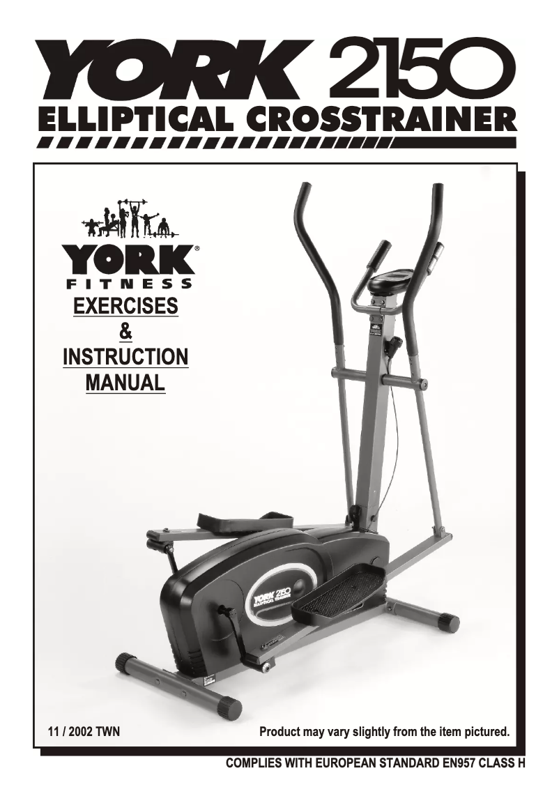 Imagen de la primera página del manual del dispositivo Elliptical 2150