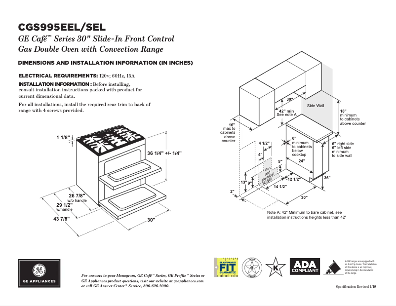 Imagen de la primera página del manual del dispositivo Café CGS995SELSS