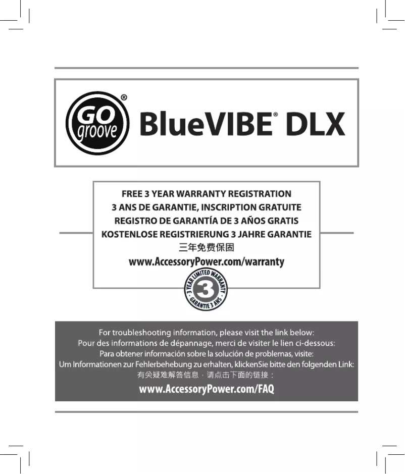 Página nº 1 - Manual de usuario GOgroove BlueVIBE DLX