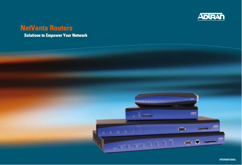 Imagen de la primera página del manual del dispositivo NetVanta 3205 DC