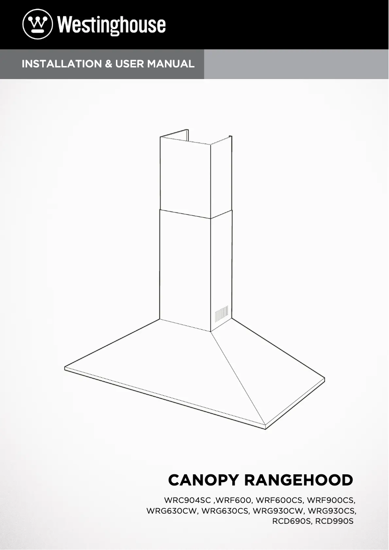 Página 1 del manual Manual de usuario Westinghouse WRG930CS