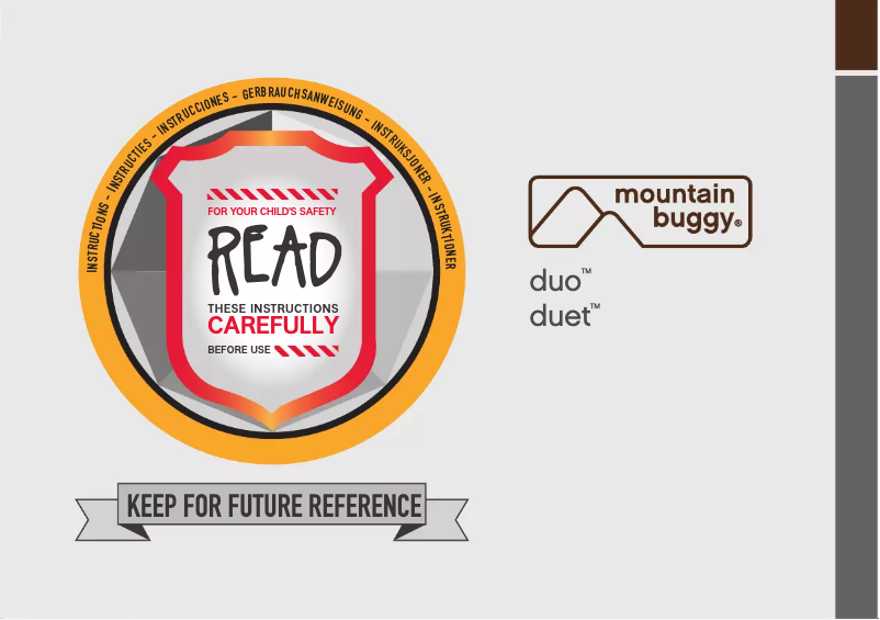 Página 1 del manual Manual de usuario Mountain Buggy Duet
