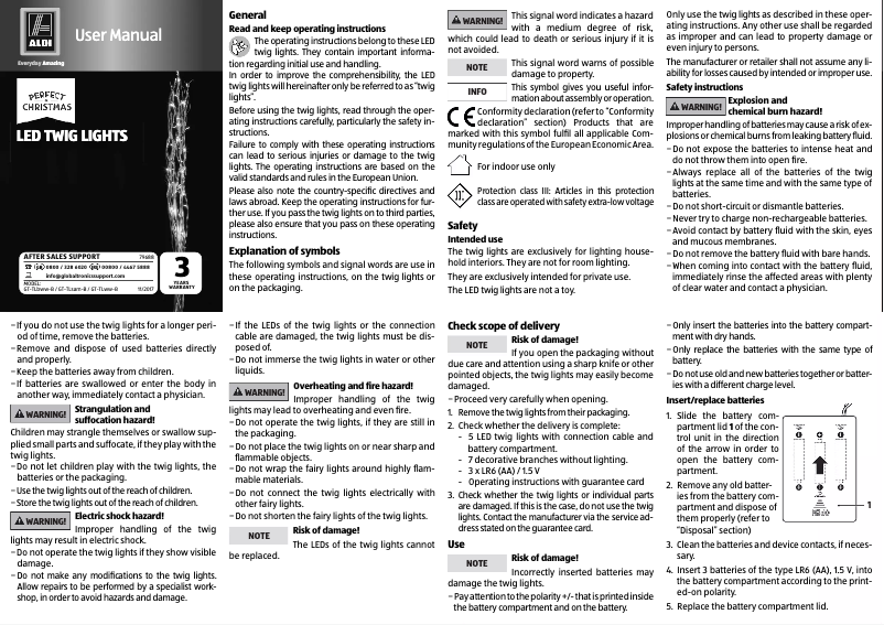 Imagen de la primera página del manual del dispositivo GT-TLvww-B