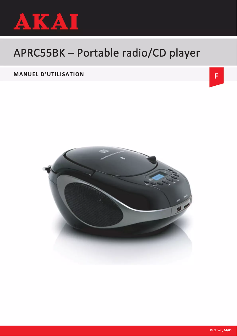 Página nº 1 - Manual de usuario AKAI APRC55
