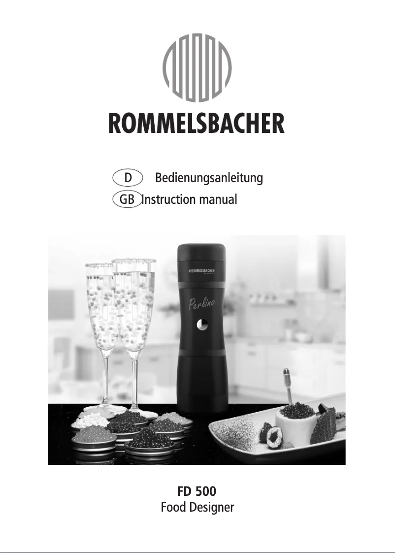 Imagen de la primera página del manual del dispositivo FD 500