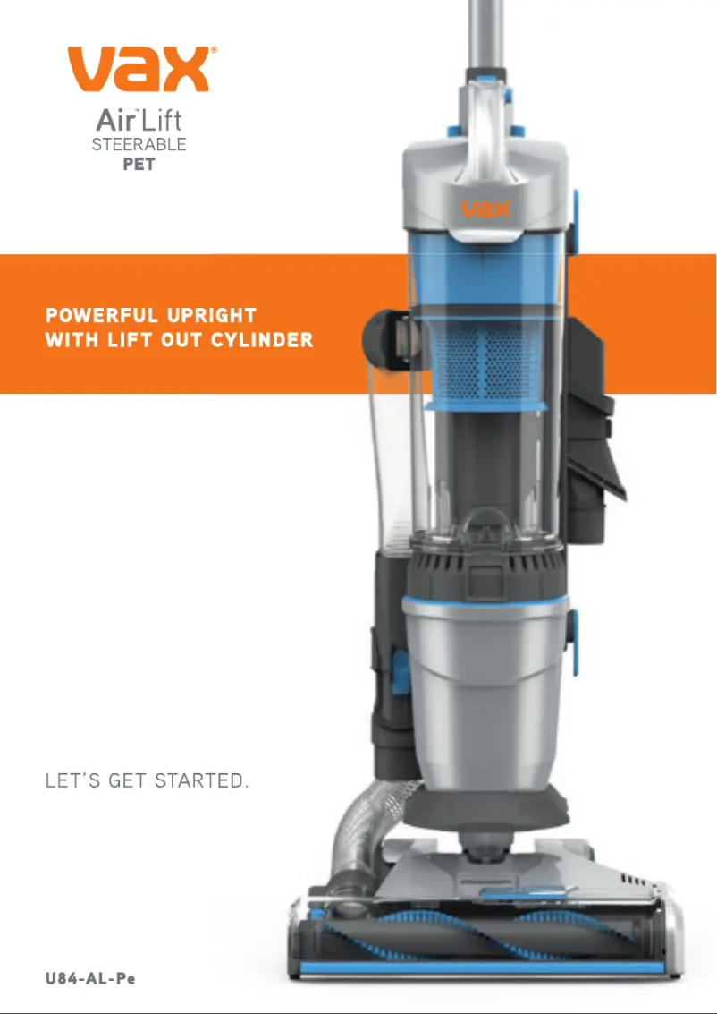 Página nº 1 - Manual de usuario Vax Air Lift Steerable U84-AL-PMe